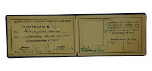 Zielona Góra District Football Association LEGITIMATE No. 22 for a member of the captaincy, 1957.