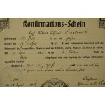 Świadectwo konfirmacji [bierzmowania] / [Konfirmations Schein], datowane 12.IV.1905r.