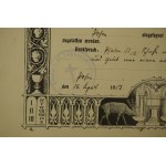 Świadectwo konfirmacji [bierzmowania] / [Konfirmations Schein], datowane 12.IV.1905r.