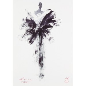 Anna Halarewicz (b. 1983), Fashion Illustration, 2021