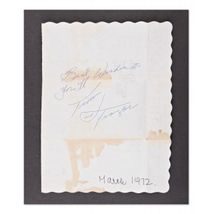 JOE FRAZIER (1944-2011) | AUTOGRAPH ON THE MENU (USA / AMERICAN)
