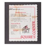 JOE FRAZIER (1944-2011) | AUTOGRAF W MENU (USA/AMERYKA)