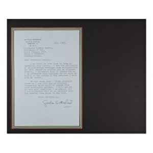 GRAHAM SUTHERLAND (1903-1980) | LETTER ADDRESSED TO PROFESSOR LUDVÍK BARTÁK (ENGLAND / ENGLISH)