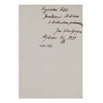 JAN IZYDOR SZTAUDYNGER (1904-1970) | DEDICATION ON THE TITLE PAGE OF THE BOOK DOM MÓJ (POLAND / POLISH)