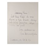 EWA KRASNODĘBSKA (1925*) | AUTOGRAPHED LETTER AND AUTOGRAPHED PHOTO (POLAND / POLISH)