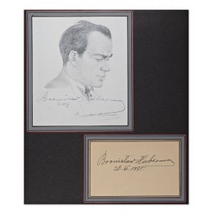 BRONISŁAW HUBERMAN (1882-1947) | TWO AUTOGRAPHS (POLAND / POLISH)