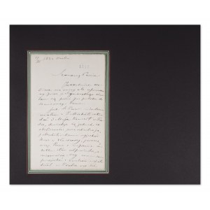 STANISŁAW BARCEWICZ (1858-1929) | HANDWRITTEN LETTER AND CONCERT PROGRAM (POLAND / POLISH)