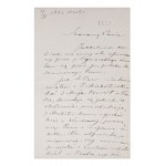 STANISŁAW BARCEWICZ (1858-1929) | HANDWRITTEN LETTER AND CONCERT PROGRAM (POLAND / POLISH)