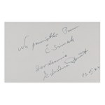 ZDZISŁAWA DONAT (1936*) | ORIGINAL PHOTOGRAPH WITH SIGNATURE AND HANDWRITTEN DEDICATION (POLAND / POLISH)