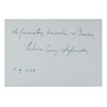 HALINA CZERNY-STEFAŃSKA (1922-2001) | DEDICATION WITH SIGNATURE (POLAND / POLISH)