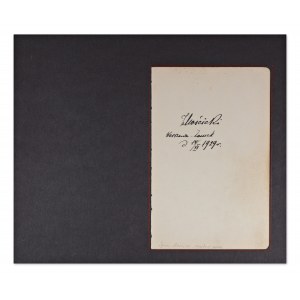IGNACY MOŚCICKI (1867-1946) | AUTOGRAF (POLSKA)