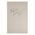 TAMARA PLATONOVNA KARSAVINA (1885-1978) | AUTOGRAPH (POLAND / POLISH)