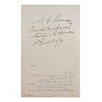 KORNEL MAKUSZYŃSKI (1884-1953) | HANDWRITTEN LETTER WITH SIGNATURE (POLAND / POLISH)
