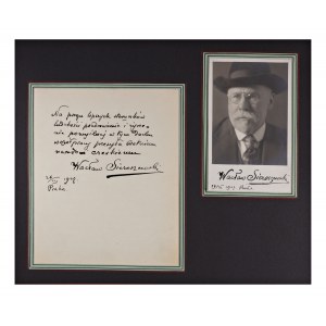 WACŁAW SIEROSZEWSKI (1858-1945) | SIGNED LETTER AND SIGNED PHOTO (POLAND / POLISH)