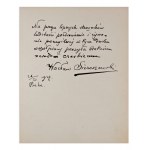WACŁAW SIEROSZEWSKI (1858-1945) | SIGNED LETTER AND SIGNED PHOTO (POLAND / POLISH)