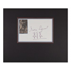 MĀRIS RŪDOLFS LIEPA (1936-1989) | SIGNATURE MANUSCRITE AVEC DESSIN (RUSSIE / RUSSE)