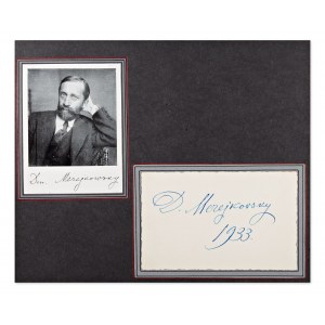 DMITRY SERGEYEVICH MEREZHKOVSKY (1865-1941) | AUTOGRAF (ROSJA / ROSYJSKI)
