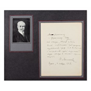 PAVEL NIKOLAYEVICH MILYUKOV (1859-1943) | LETTER WITH SIGNATURE (RUSSIA / RUSSIAN)