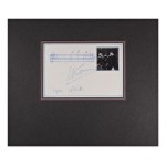 LEONID BORISOVICH KOGAN (1924-1985) | AUTOGRAPH WITH MUSICAL NOTATION AND ORIGINAL PHOTO (RUSSIA / RUSSIAN)