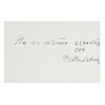 FILIPP ANDREEVICH MALYAVIN (1869-1940) | AUTOGRAPH (RUSSIA / RUSSIAN)