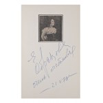 ELENA VASILYEVNA OBRAZTSOVA (1939-2015) | AUTOGRAPHS (RUSSIA / RUSSIAN)