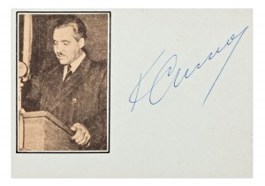 KONSTANTIN MIKHAILOVICH SIMONOV (1915-1979) | AUTOGRAPH (RUSSIA / RUSSIAN)