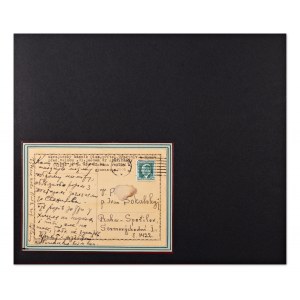 OLEKSANDR OLES (1878-1944) | SIGNED POSTCARD (UKRAINE / UKRAINIAN)