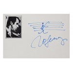 GIDON KREMER (1947*) | PAIR OF AUTOGRAPHS WITH MUSICAL NOTATION (LATVIA / LATVIAN)