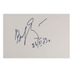 VAHAN MIRAKIAN (1936-2014) | TWO AUTOGRAPHS (ARMENIA / ARMENIAN)