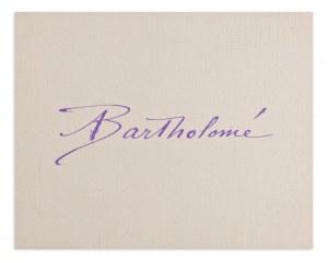 PAUL ALBERT BARTHOLOMÉ (1848-1928) | AUTOGRAM (FRANCÚZSKO / FRANCÚZŠTINA)