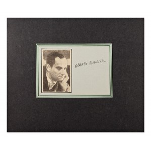 ALBERTO MORAVIA (1907-1990) | AUTOGRAPH (ITALY / ITALIAN)