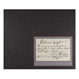 IVAN MEŠTROVIĆ (1883-1962) | HANDWRITTEN AND SIGNED LETTER (JUGOSLAVIA / JUGOSLAVIAN)