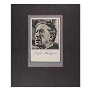 DAVID ALFARO SIQUEIROS (1896-1974) | AUTOGRAFO (MESSICO / MESSICANO)