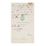 BERTHA SOPHIA FELICITA VON SUTTNER, BORN COUNTESS KINSKÁ OF VCHYNICE AND TETOVO (1843-1914) | HANDWRITTEN LETTER AND PERIOD PHOTO (AUSTRIA / AUSTRIAN)