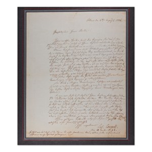 SALOMON CORRODI (1810-1892) | LETTER WITH SIGNATURE (SWITZERLAND / SWISS)