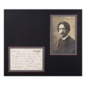 HUGO SALUS (1866-1929) | HANDWRITTEN LETTER AND SIGNED PHOTO (CZECH/ BOHEMIAN)