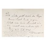 JOSEF STRÁNSKÝ (1872-1936) | HANDWRITTEN AUTOGRAPH WITH MUSICAL NOTATION (CZECH/ BOHEMIAN)