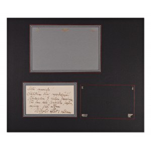 MIKOLÁŠ ALEŠ (1852-1913) | HANDWRITTEN MESSAGE (CZECH/ BOHEMIAN)