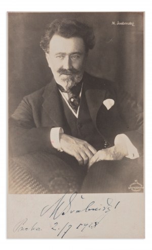 MAX ŠVABINSKÝ (1873-1962) | BROMOGRAPHIE AVEC AUTOGRAPHE ORIGINAL ET LETTRE (TCHÈQUE/BOHÈME)