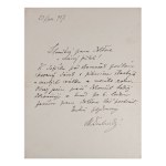 MAX ŠVABINSKÝ (1873-1962) | BROMOGRAPHY WITH ORIGINAL AUTOGRAPH AND LETTER (CZECH/ BOHEMIAN)