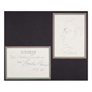 LADISLAV RADA (1929-2021) | ORIGINAL AUTOGRAPH AND CARICATURE OF MR. ŠIMÁK (CZECH/ BOHEMIAN)