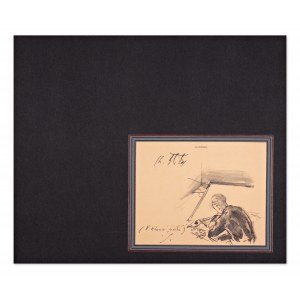 KAREL ŠTIKA (1898-1975) | DOUBLE-SIDED AUTOGRAPHED DRAWING (CZECH/ BOHEMIAN)