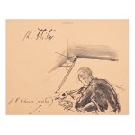 KAREL ŠTIKA (1898-1975) | DOUBLE-SIDED AUTOGRAPHED DRAWING (CZECH/ BOHEMIAN)
