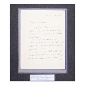 KAREL SVOLINSKÝ (1896-1986) | AUTOGRAPH LETTER (CZECH/ BOHEMIAN)