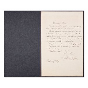 LUDVÍK KUBA (1863-1956) | HAND SIGNED LETTER (CZECH/ BOHEMIAN)
