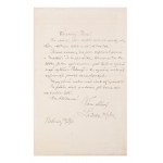 LUDVÍK KUBA (1863-1956) | HAND SIGNED LETTER (CZECH/ BOHEMIAN)