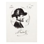 MAX ŠVABINSKÝ (1873-1964) | AUTOGRAPH WITH DRAWING (CZECH/ BOHEMIAN)