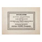 JOSEF JUNGMANN (1773-1847) | ZAPROSZENIE NA UROCZYSTĄ INAUGURACJĘ JAKO REKTOR UNIWERSYTETU KAROLA (CZESKIEGO)