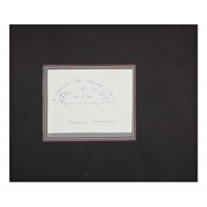 VLASTA SMRŽOVÁ (*1924) | HANDWRITTEN MESSAGE WITH DRAWING (CZECH/ BOHEMIAN)