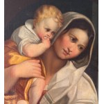 ANONIMO, Young Mother with a Child in her arms receiving a coin